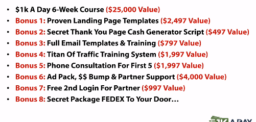$1K A Day Fast Track Review 8